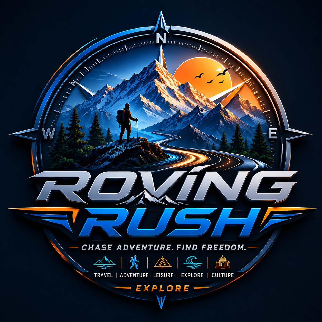 ROVING RUSH Logo